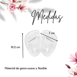 Orzel 10 Almohadillas para Pies - 5 Pares de Plantillas de Gel Elástico Antideslizante para Zapatos de Tacón, Para Alivio de Dolor Metatarso, Adheribles para Botas, Flats, Sandalias, Zapatillas, Tenis Industriales de Hombre y Mujer.