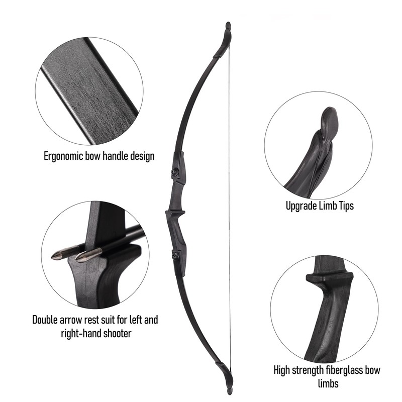 LWANO Recurve Bow for Adults - Archery Takedown Bow and