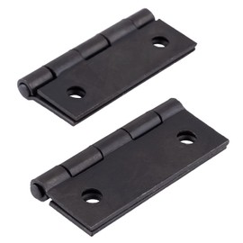 Flat Black Finished Butt Hinges | 2" X 1-1/2" | Pack of 20 | Cabinet Door Hinges | Antique Furniture Hardware | H13-H537D-200BLK2 (10)