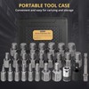 AMTOVL 27PCS Screw Extractor Set - with Adapter Hex Head