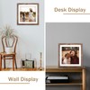 ORIVAN 10x10 Picture Frame Wood Display Picture 8x8 with Mat