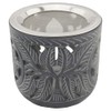 Indian Soapstone Incense Burner with Stainless Steel Strainer and Metal