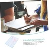 TEHAUX Daily Planner Notepad Removable Tearable Memo Pad for Office