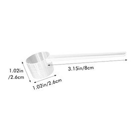 Set of 4 Measuring Spoons 5 g, Dosing Spoons Transparent with Scale 2 g, 3 g, 4 g, 5 g Scales, Measuring Spoon Gram, Scoop 5 g, Dosing Spoon 5 g for Baking, Cooking, Coffee, Washing Powder, Protein