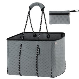 QOGiR Multipurpose Gym Beach Bag - Light Weight, Large, Sports (Grey, Large) …