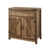 Walker Edison Cass Modern Farmhouse Double Barn Door Accent Cabinet,