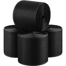 Cable Floor Strip Cord Cover Grip Floor Cable Protector Carpet Cable Management, Hold Cords in Place, Keep Cables Organized, Protect Cords and Prevent a Trip Hazard, 3 Inch x 10 Feet (40 Feet, Black)