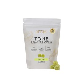 Arrae Tone Gummies – Monohidrato de Creatina 5g para Mujeres – Apoyo para Músculo Delgado, Fuerza y Recuperación – Suplemento de Tonificación Muscular