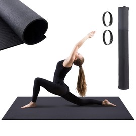 Tristcily Dance Floor Mat, 7MM Thick Non-Slip PVC Dance Flooring for Ballet,Yoga, Fitness,Flamenco Dancing, Pop Portable Floor Mat Perfect for Home, Studio, and Events(6ft x 4ft)