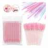 Mouyic 100 Microrush +50 Cepillos Para Pestañas +50 Palitos Glitter