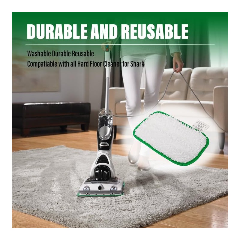 PROSOCOOL Steam Mop Pads 5 Packs Compatible with Shark Sonic