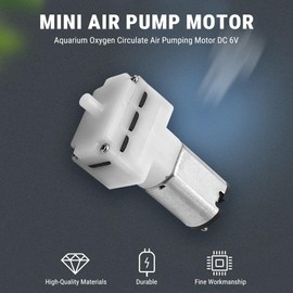 DEWIN Mini Air Pump Motor, DC 6V Micro Vacuum Pump, Vacuum Suction Pump for Medical Equipment and Aquariums
