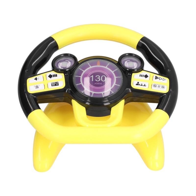 Children Kids Driving Simulation Steering Wheel Early Childhood Educational ToysYellow