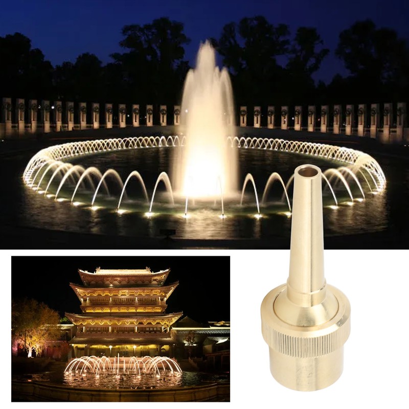 Brass Direct Fountain Nozzle Female Screw Connection Spherical Joint Adjustable
