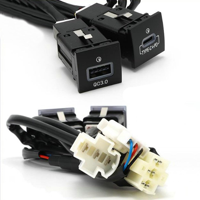fitfoyo USB QC3.0 Charger+PD for VW Jetta MK6 2010-2014 and
