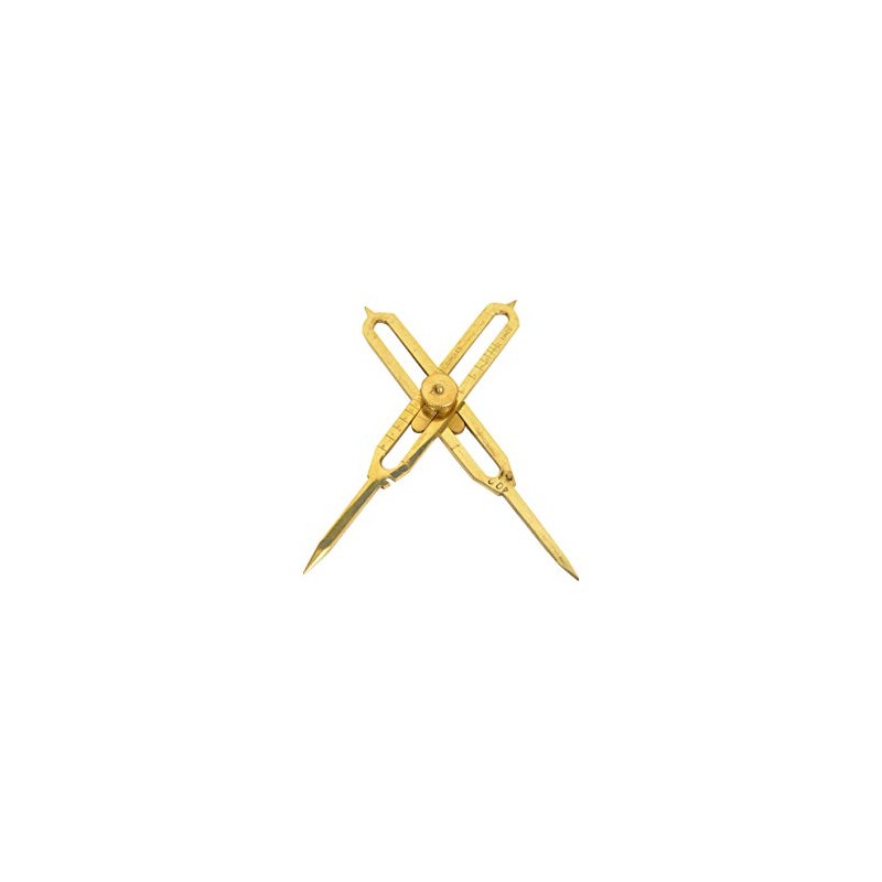 alfiya nautical store Brass Proportional Scale Divider Drawing Tool, 6"