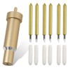 6 Pcs Premium Fine Point Blade with 1 Housing, 30°/45°/60°