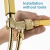 OFFO Shower Head Holder with Solid Metal Ball for Handheld