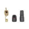 [2pcs] Hi End RCA Male Plug Adapter Audio Phono Gold