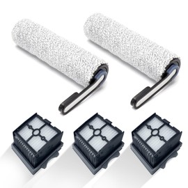Taisouw Replacement Parts Compatible with Tineco Floor One S5 Combo Wet/Dry Vacuum Cleaner Roller Brushes and Filters Replacement 5PCS (Smaller than S5 Parts)