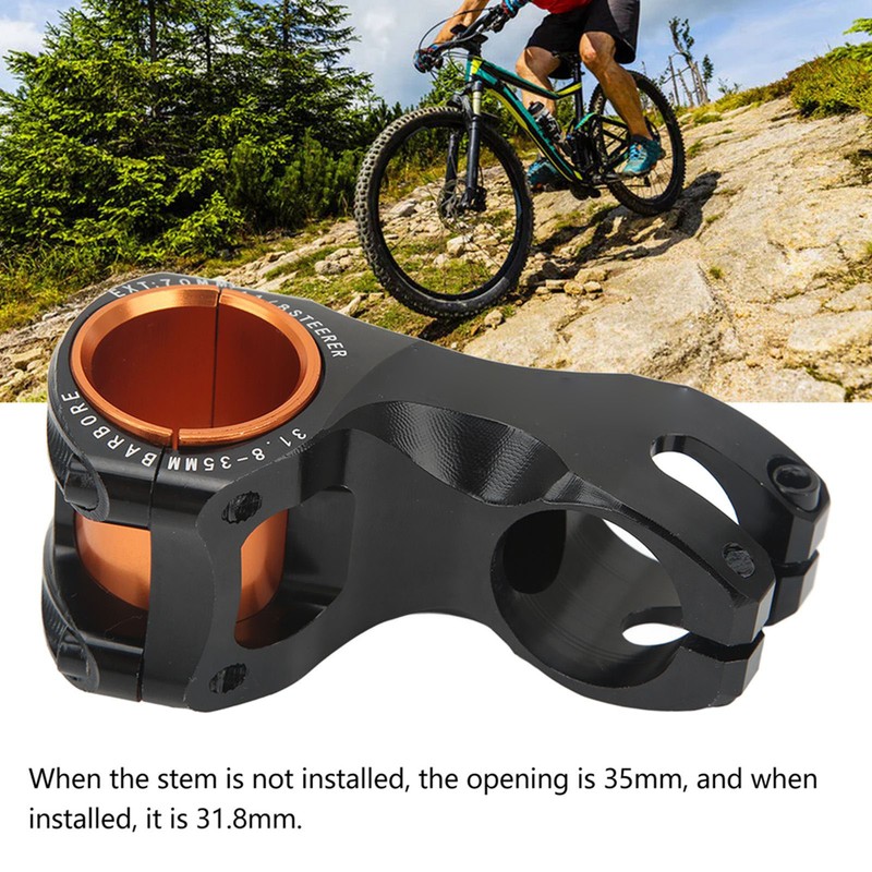 Bicycle Stem Bike Riser 70MM Ultra Light ‑17 Degree for