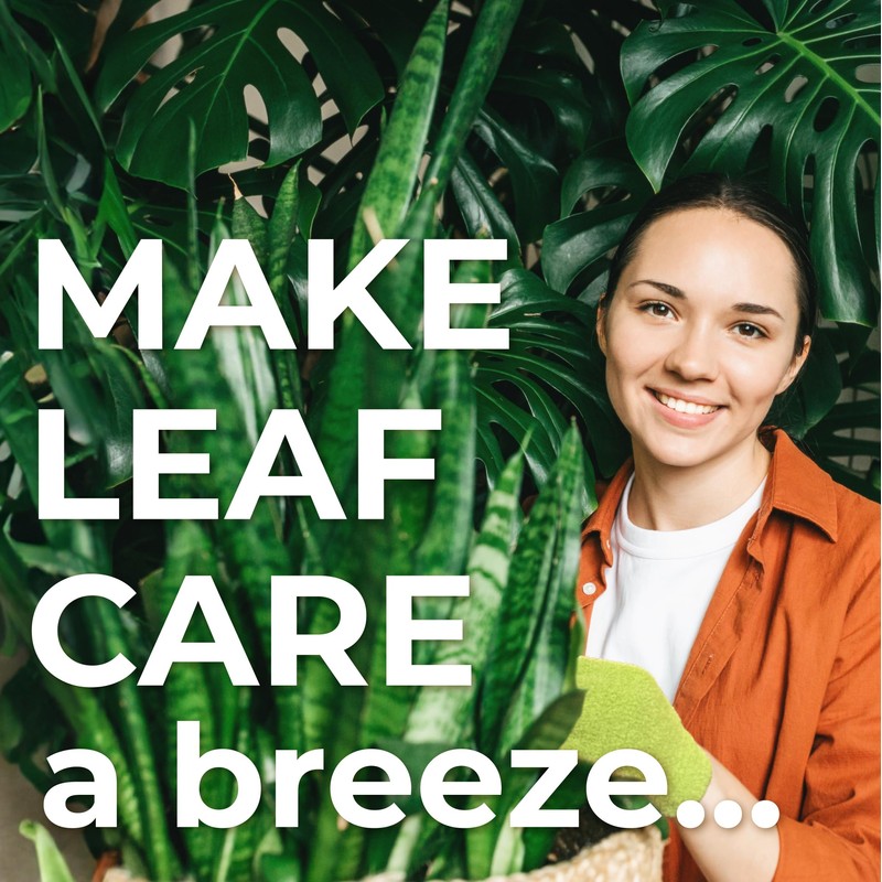 BLESS YOUR SOIL Microfiber Dusting Gloves for Plants : Premium,
