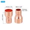 PATIKIL 12mm to 8mm ID Copper Reducer, 8pcs 99.9% Pure