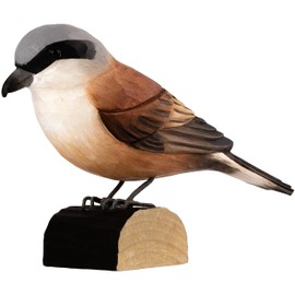 WILDLIFEGARDEN DecoBird WG4447 - Hand-Carved Decorative Wooden Bird - Medium European Birds
