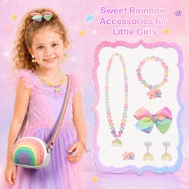 Toddler Purse Birthday Gifts for Little Girls 3-8, Dress Up Jewelry Toys