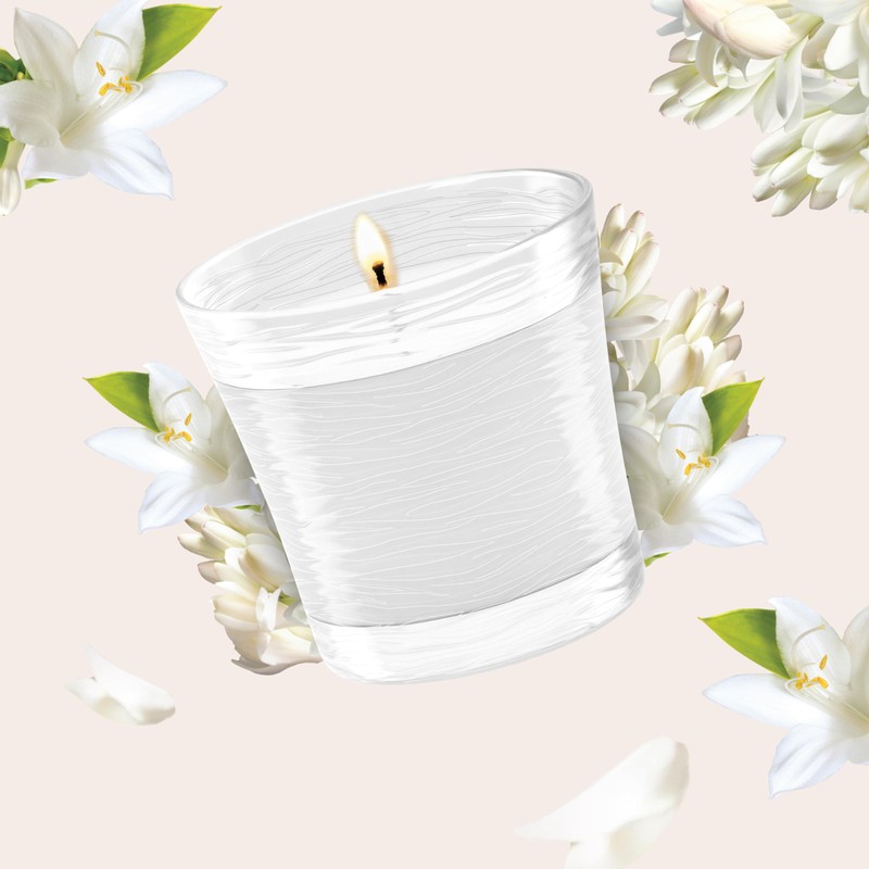 Glade 1-Wick Scented Candle Jar, Clean Linen, Air Freshener Infused