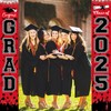 Graduation Decorations Red Black 2025/Red Black Graduation Party Decorations/Congrats Grad