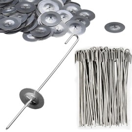 C&Xanadu 50 Pcs Solar Panel Roof Mesh Clips,Wire Mesh Clips,304 Stainless Steel Solar Panels Bird Guard for Bird Proofing Mesh to Stop Pigeon Bird & Leaves Access.