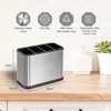 FIZZYBERRIES Kitchen Cutlery Holder Utensil Storage Organizer – Stainless Steel