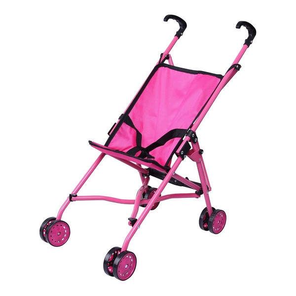 Precious Toys Baby Doll Stroller, Hot Pink Baby Stroller for