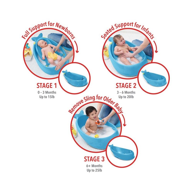Skip Hop Infant Bath Tub 3-Stage Grow With Baby Smart