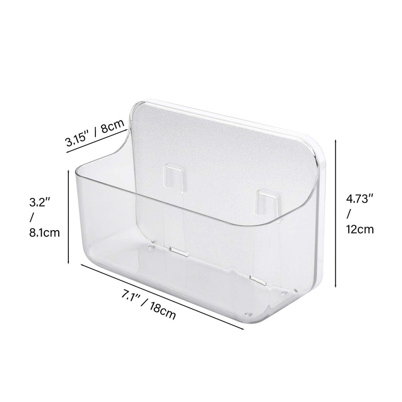 COLINCH Adhesive Wall Mounted Small Storage Organizer Box without Drilling