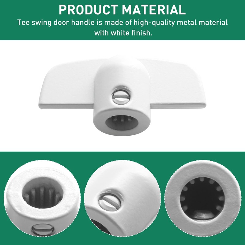 VIDABTE 3/8" Andersen Operator Handle T-Handle, Tee Handle Casement Operator,