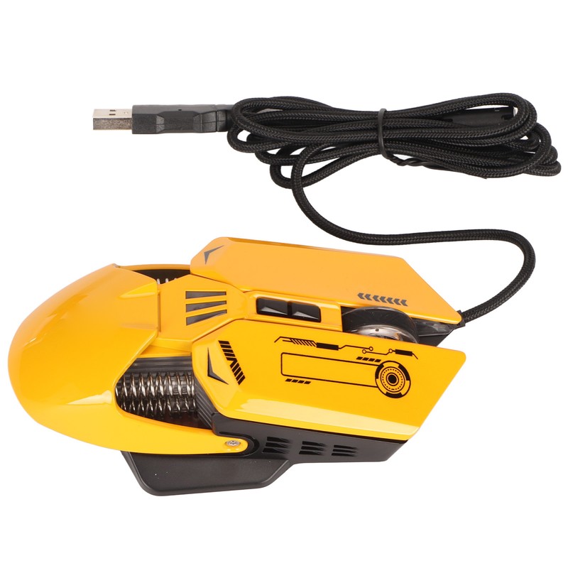 Wired Mouse Ergonomic RGB Backlit Adjustable DPI 7 Programmable Keys