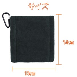 Golf Ball Cleaning Towel Microfiber Towel with Carabiner for Golf Cleaning Golf Towel Wipe Golf Club Towel (1pcs Gray)