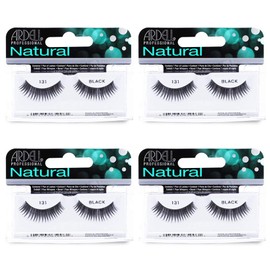 Ardell Natural Lashes False Eyelashes 131 Black (4 pack)