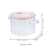 Kichvoe Glass Saucepan with Cover, 1500ml Clear Glass Stew Pots