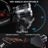 LED Rechargeable Headlamp, Ultra-Bright Zoomable Head Lamp with 12 Modes
