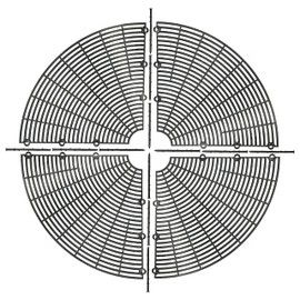 Plant Pot Grid Flower Pot Cover Baby Safety to Protect Children Pets Plant Black 20.8" Pack of 2