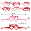 TEONEI Valentines Day Eyeglasses Heart Paper Glasses Valentines Day Photo