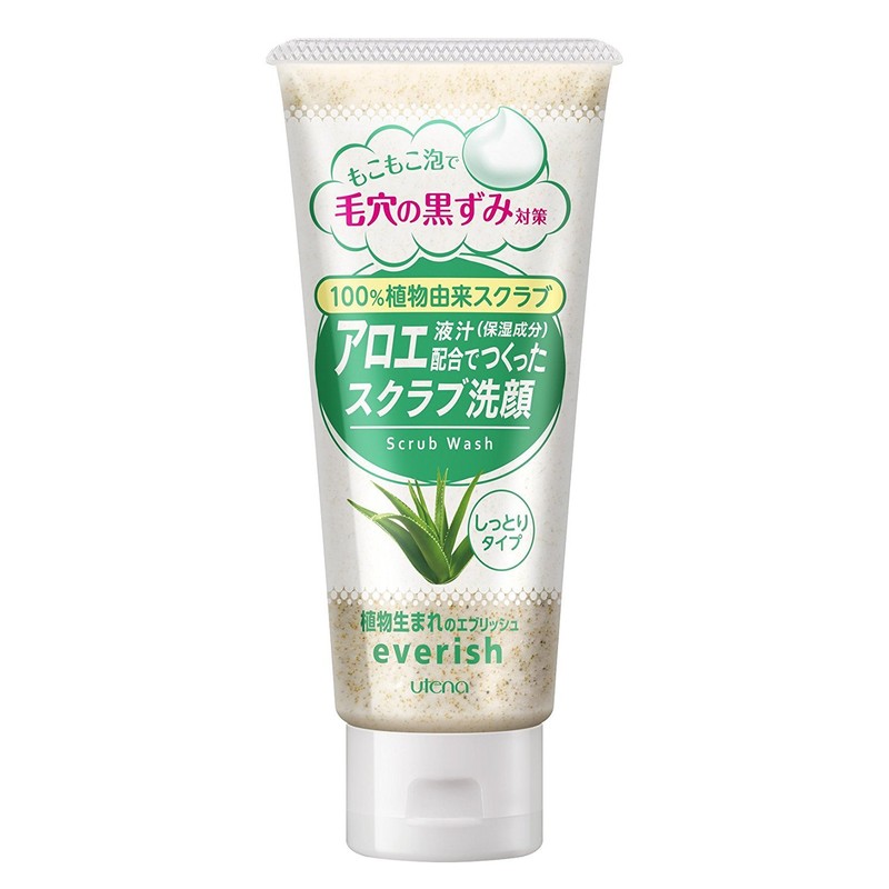 [Utena] Ebrich Aloe Scrub Face Wash, 4.8 oz (135 g)
