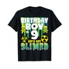 Slime Shirt Birthday Boy TShirt Age 9 Slime Party Supplies