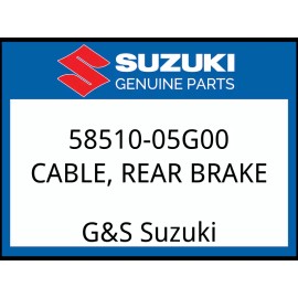 Suzuki OEM Part 58510-05G00 CABLE, REAR BRAKE