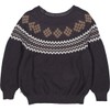 müsli Boys' Knit Jacquard Pullover Sweater, Mystery Blue