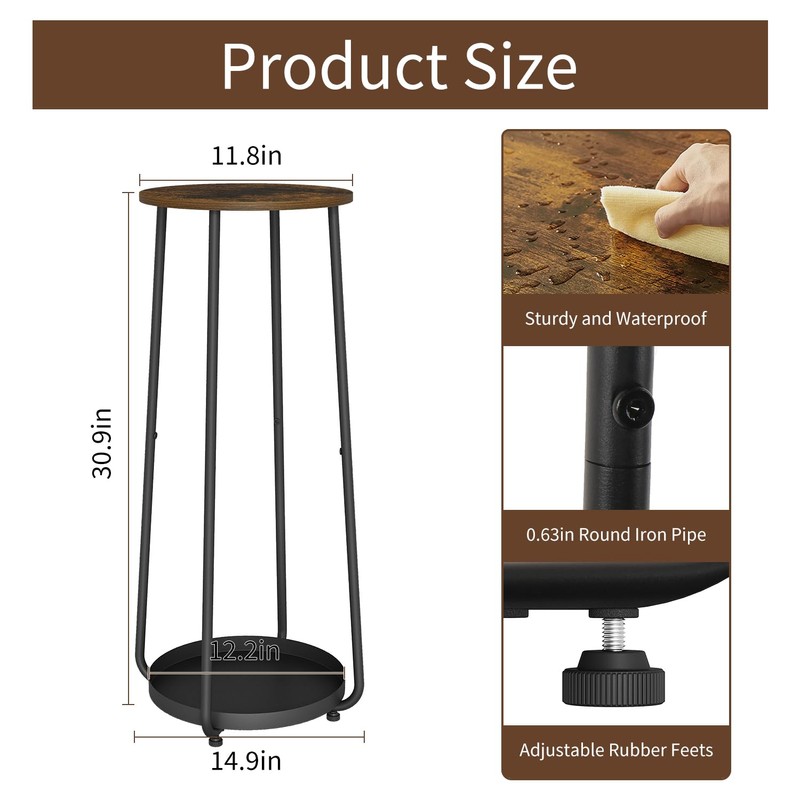 YINMIT 2 Tier Plant Stand Indoor, 30" Tall Plant Stands,
