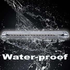 G-PLUS LED 3rd Brake Light Compatible with Chevy Suburban 1992-1999/Fit GMC Yukon 1992-2004/Fit Chevy Tahoe 1995-2000 Center High Mount Stop Light Third Lamp Assembly Clear Lens Chrome Housing